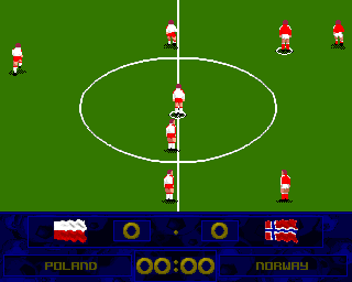 Soccer Superstars (Amiga) screenshot: Kick off