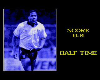 John Barnes European Football (Amiga CD32) screenshot: Half time