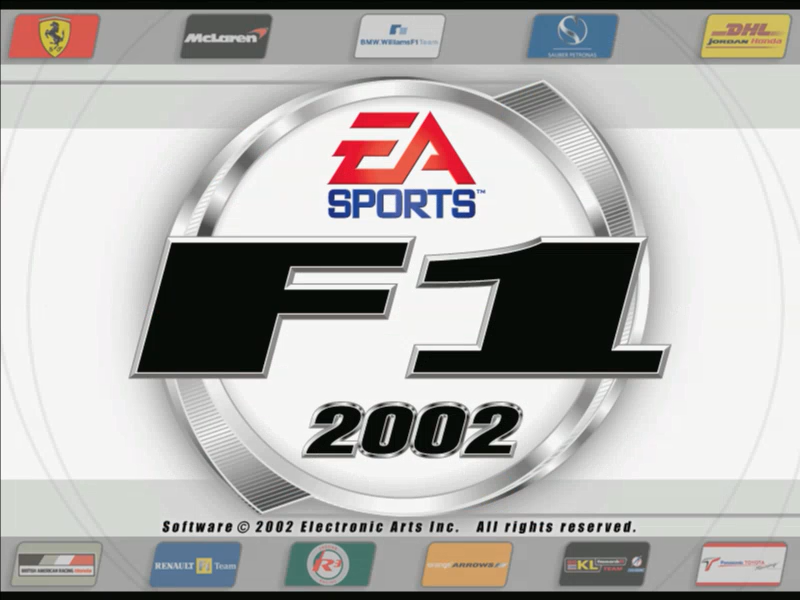 F1 2002 (Windows) screenshot: Title screen