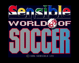 Sensible World of Soccer '95/'96 (Amiga) screenshot: Title screen