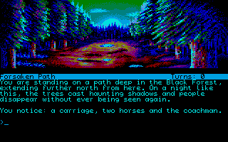 The Curse of Rabenstein (Atari ST) screenshot: The starting location.