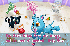 Bratz Babyz (Game Boy Advance) screenshot: Snack Attack intro