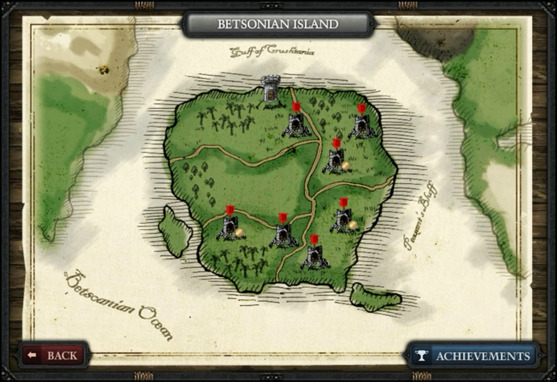 Crush the Castle 2 (Browser) screenshot: Map
