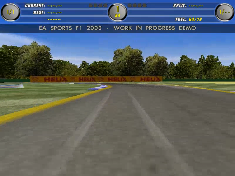 F1 2002 (Windows) screenshot: And the behind-view camera