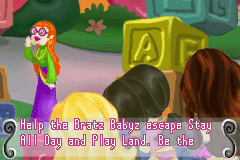 Bratz Babyz (Game Boy Advance) screenshot: Castle Mazenstein intro