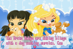 Bratz Babyz (Game Boy Advance) screenshot: Wash a Pooch intro