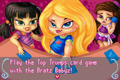 Bratz Babyz (Game Boy Advance) screenshot: Top Trumps intro
