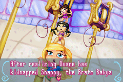 Bratz Babyz (Game Boy Advance) screenshot: Ring for Blingz intro