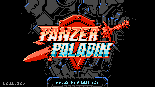 Panzer Paladin (Windows) screenshot: Title screen