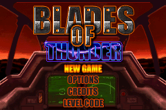 Blades of Thunder (Game Boy Advance) screenshot: Title screen