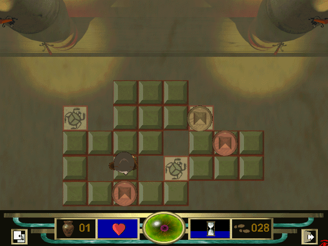 Egyptia (Windows) screenshot: First stage (bird's eye view)