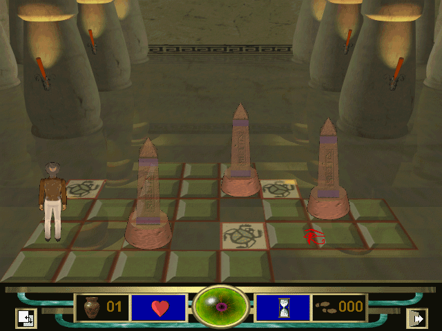 Egyptia (Windows) screenshot: First stage (3D perspective)