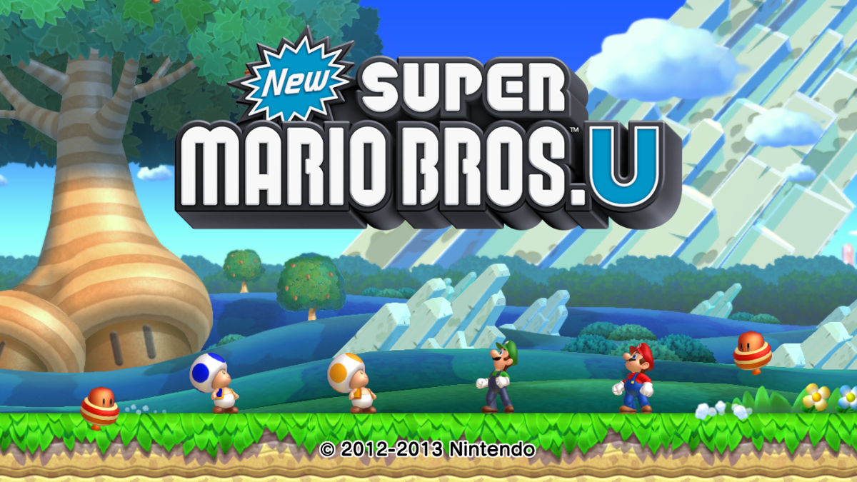 New Super Mario Bros. U (Wii U) screenshot: Title screen