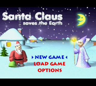 Santa Claus Saves the Earth (PlayStation) screenshot: Title screen