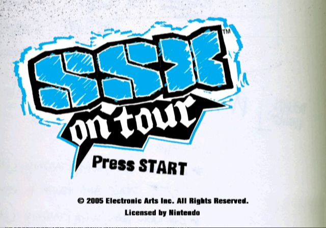 SSX on Tour (GameCube) screenshot: Title screen