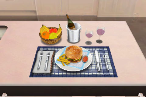 Pocket Chef (iPhone) screenshot: The finished meal