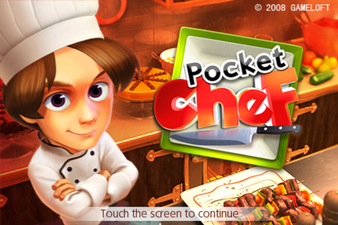 Pocket Chef (iPhone) screenshot: Title screen