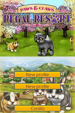 Paws & Claws: Pet Resort (Nintendo DS) screenshot: Title screen