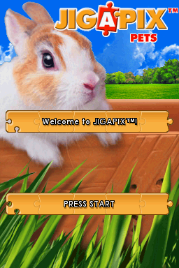 Jig-A-Pix Pets (Nintendo DS) screenshot: Title Screen