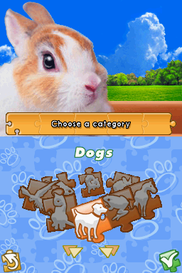 Jig-A-Pix Pets (Nintendo DS) screenshot: Free Play - Choose a category