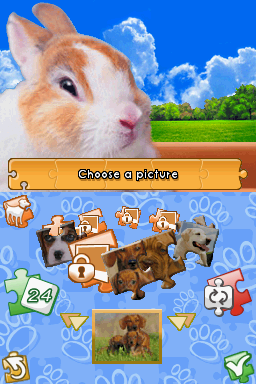 Jig-A-Pix Pets (Nintendo DS) screenshot: Choose a picture