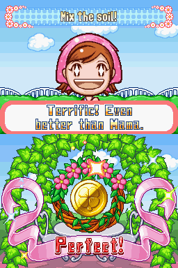 Gardening Mama (Nintendo DS) screenshot: Perfect