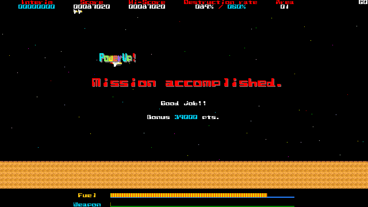 Yoko-Shyu 198X (Windows) screenshot: Level complete