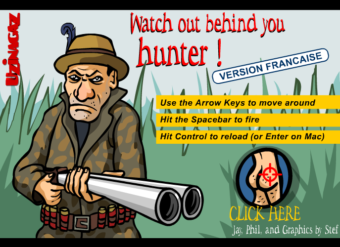 Watch out behind you hunter! (Browser) screenshot: English name