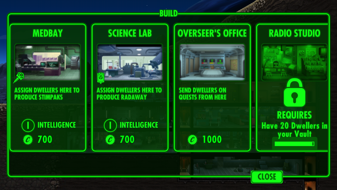 Screenshot of Fallout Shelter (iPhone, 2015) MobyGames