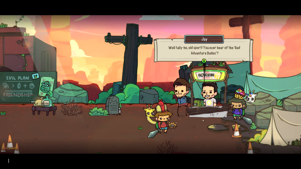 The Adventure Pals (Windows) screenshot: I guess this is a cameo of the game's developers