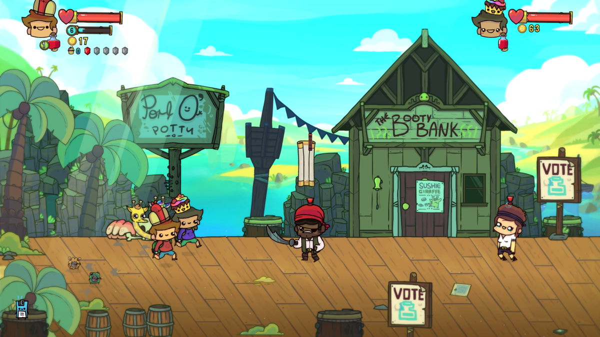 The Adventure Pals (Windows) screenshot: Pirate town