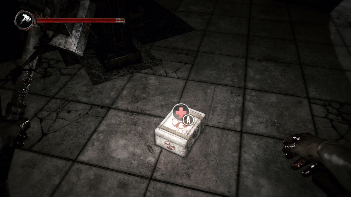 The Evil Within: The Executioner (Windows) screenshot: This DLC uses medkits instead of green gel