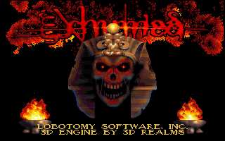 Powerslave (DOS) screenshot: Title screen