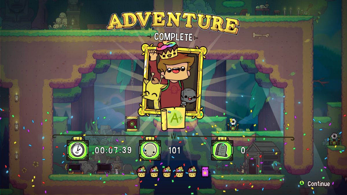 The Adventure Pals (Windows) screenshot: Completed a set of stages