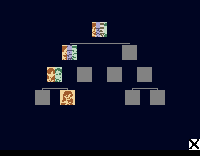 no-one has to die. (Browser) screenshot: Unlocking one out of several possible endings. The player must uncover all of the endings to get to the bottom of the mystery.