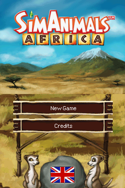 SimAnimals: Africa (Nintendo DS) screenshot: Title screen