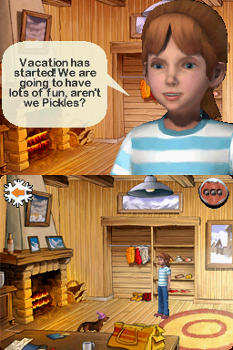 Emma in the Mountains (Nintendo DS) screenshot: Vacation has started