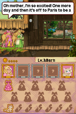 Barbie and the Three Musketeers (Nintendo DS) screenshot: Excitement