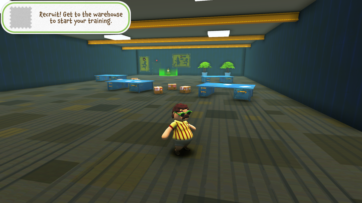 Totally Reliable Delivery Service (Windows) screenshot: Tutorial warehouse (newer version)