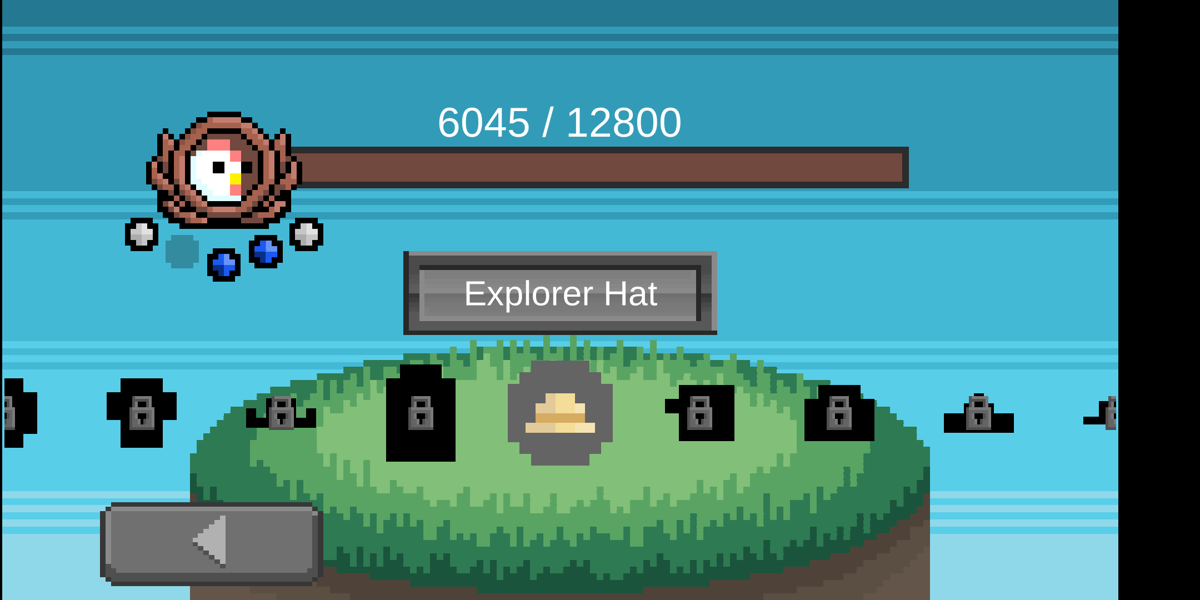 Chicken Odyssey (Android) screenshot: Hat selection