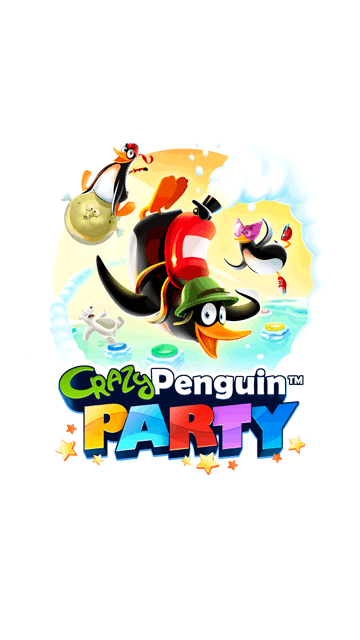 Crazy Penguin Party (J2ME) screenshot: The Title Screen.