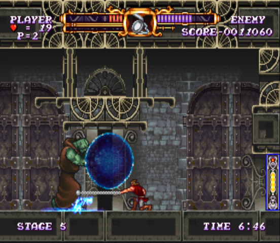 Castlevania: The Adventure - ReBirth (Wii) screenshot: Looks like Frankenstein's monster
