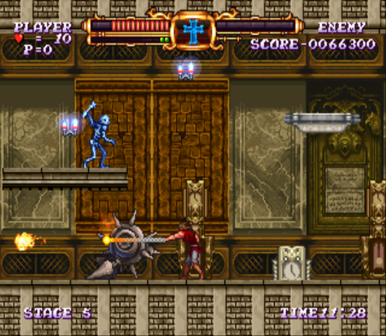 Castlevania: The Adventure - ReBirth (Wii) screenshot: Going into Stage 5