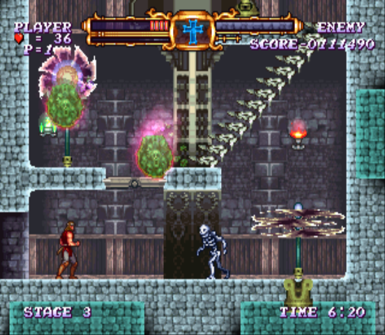 Screenshot of Castlevania: The Adventure - ReBirth (Wii, 2009) - MobyGames