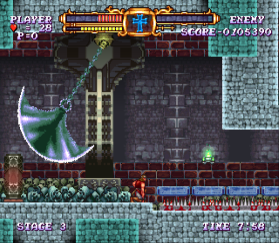 Castlevania: The Adventure - ReBirth (Wii) screenshot: Giant axe