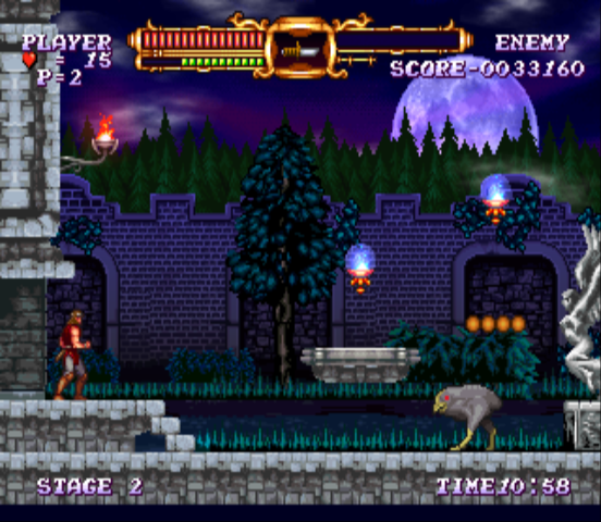 Castlevania: The Adventure - ReBirth (Wii) screenshot: Mutated chicken?