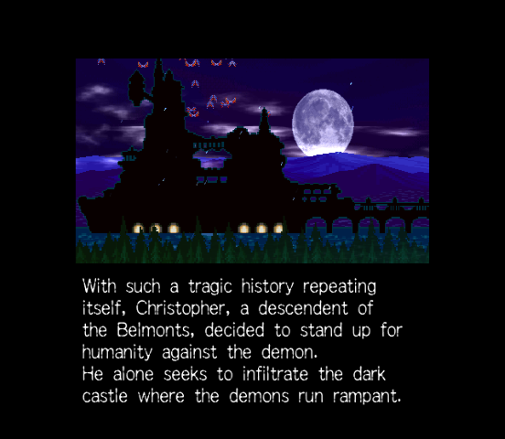 Castlevania: The Adventure - ReBirth (Wii) screenshot: Intro