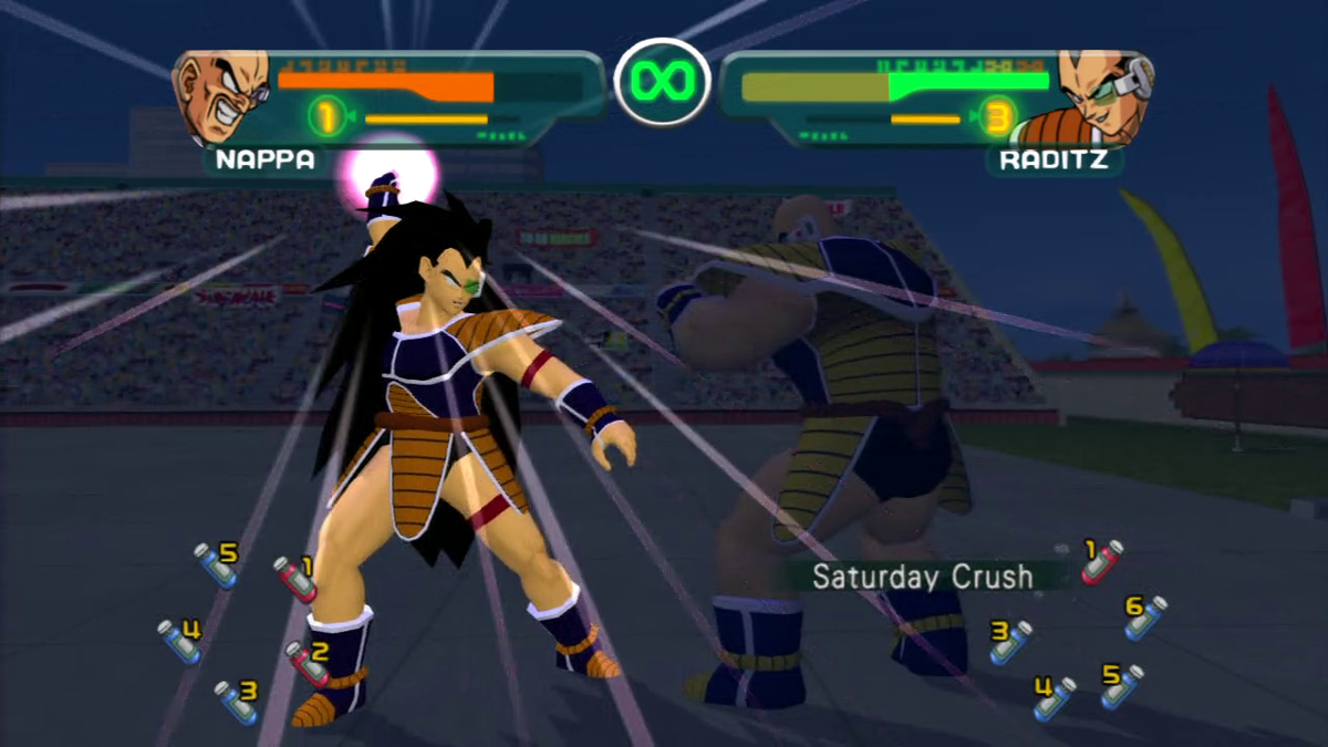 Dragon Ball Z: Budokai - HD Collection (PlayStation 3) screenshot: Budokai 1-Raditz's Saturday Crush
