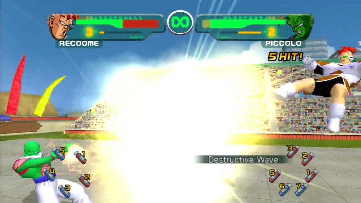 Dragon Ball Z: Budokai - HD Collection (PlayStation 3) screenshot: Budokai 1-Piccolo's Destructive Wave