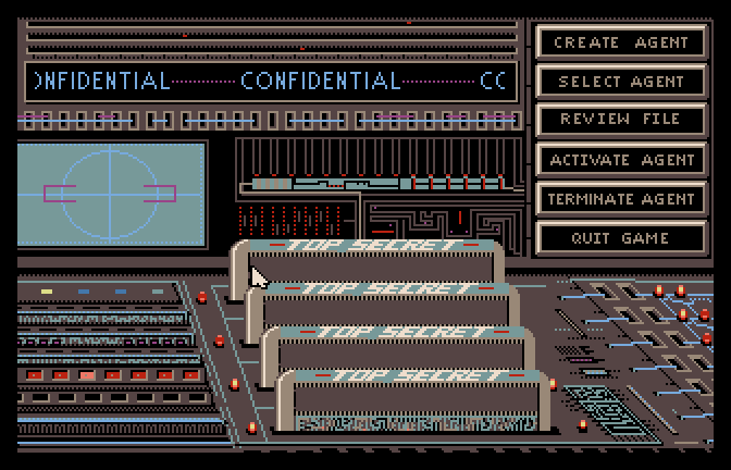 The Third Courier (Apple IIgs) screenshot: Main Menu